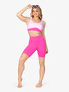 Pink Essential 7" Bike Shorts for Women