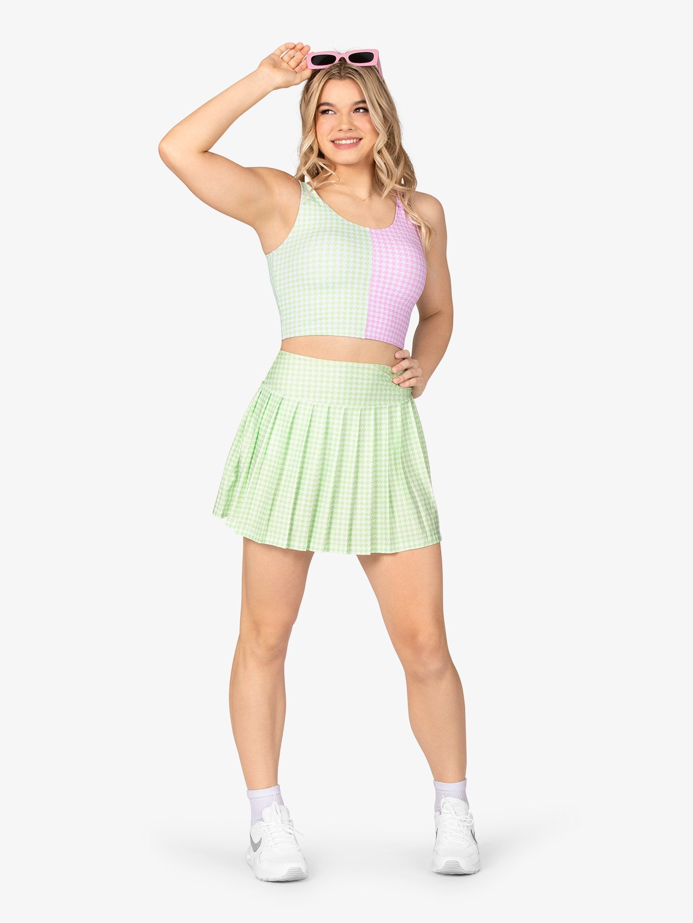 Green Pleated High Waist 7