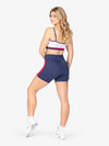 Stylish Color Block Camisole Crop Top in Red, White, and Blue