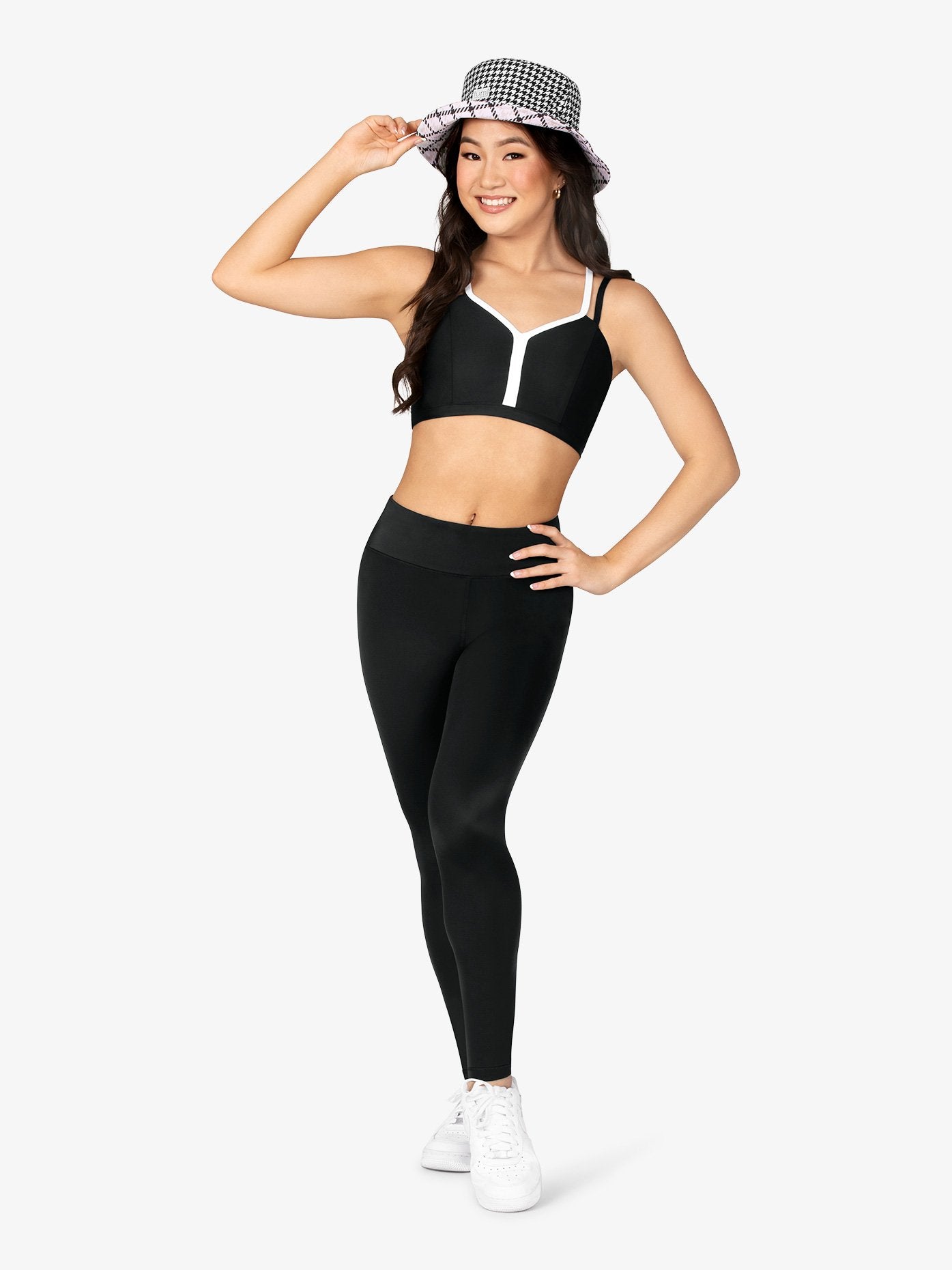 Black High Waist Full Length Leggings for Women