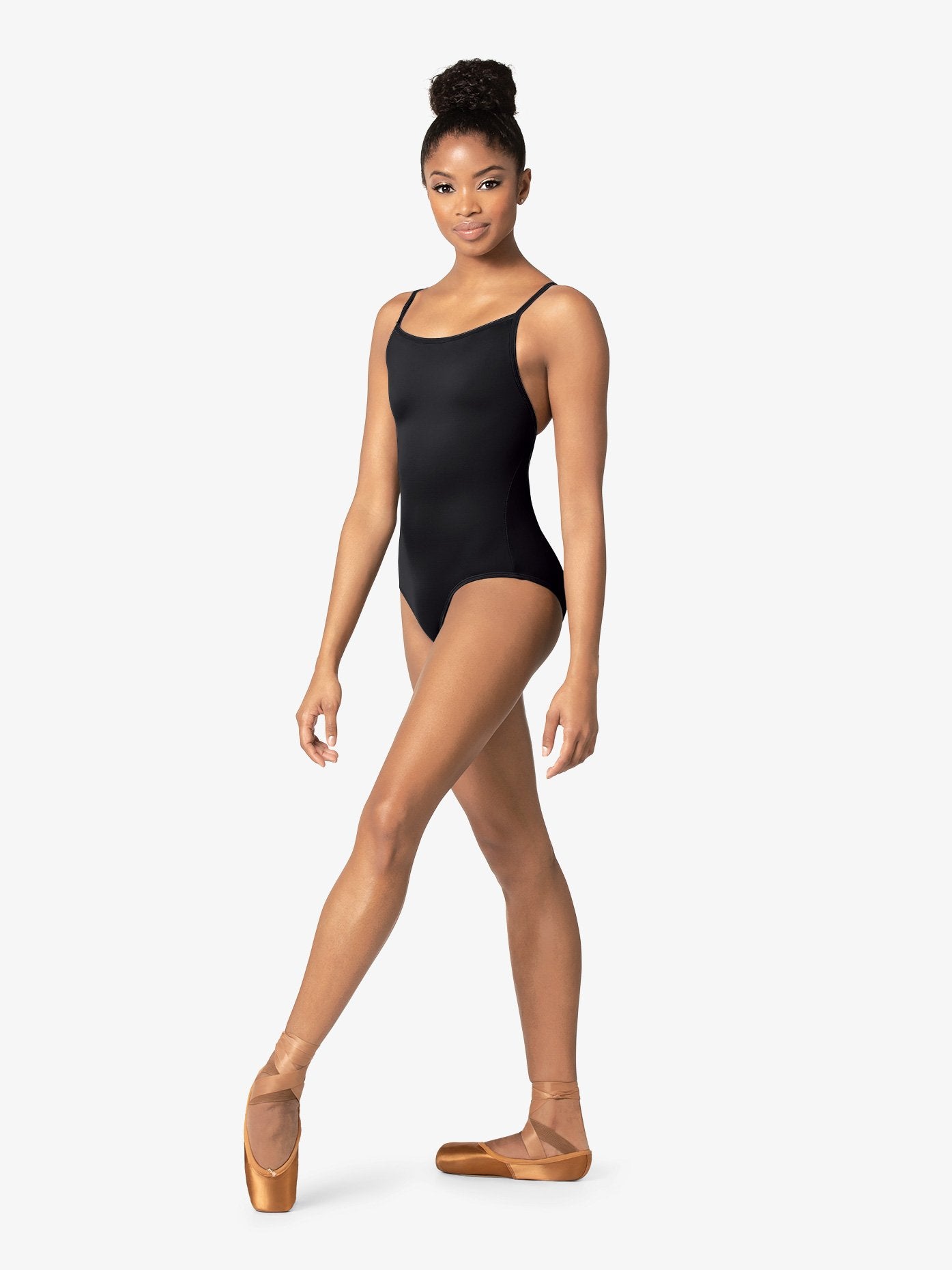 M2 Womens Strappy Back Black Leotard