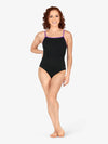 M2 Womens Strappy Back Black Leotard