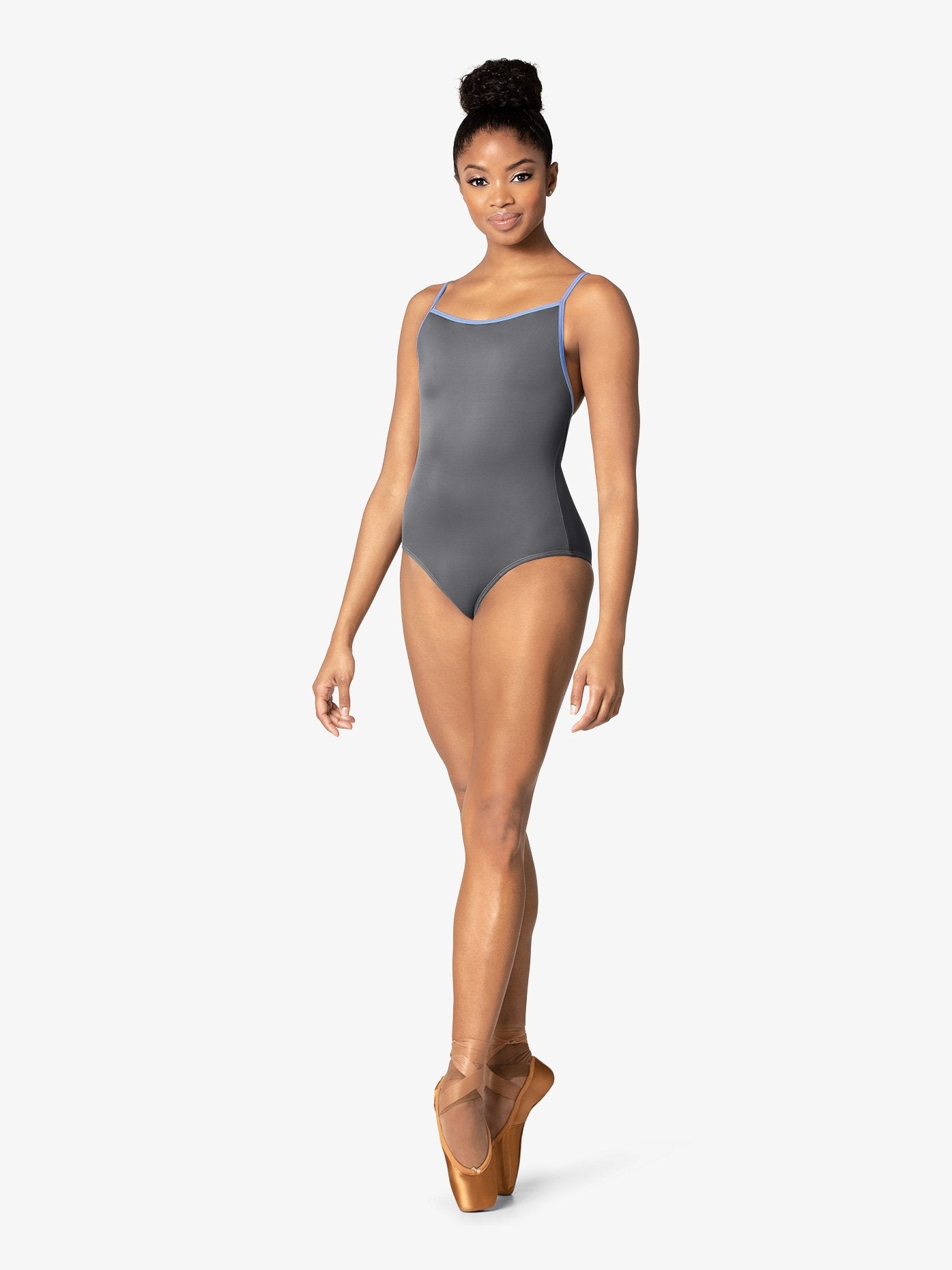 M2 Womens Strappy Back Grey Leotard