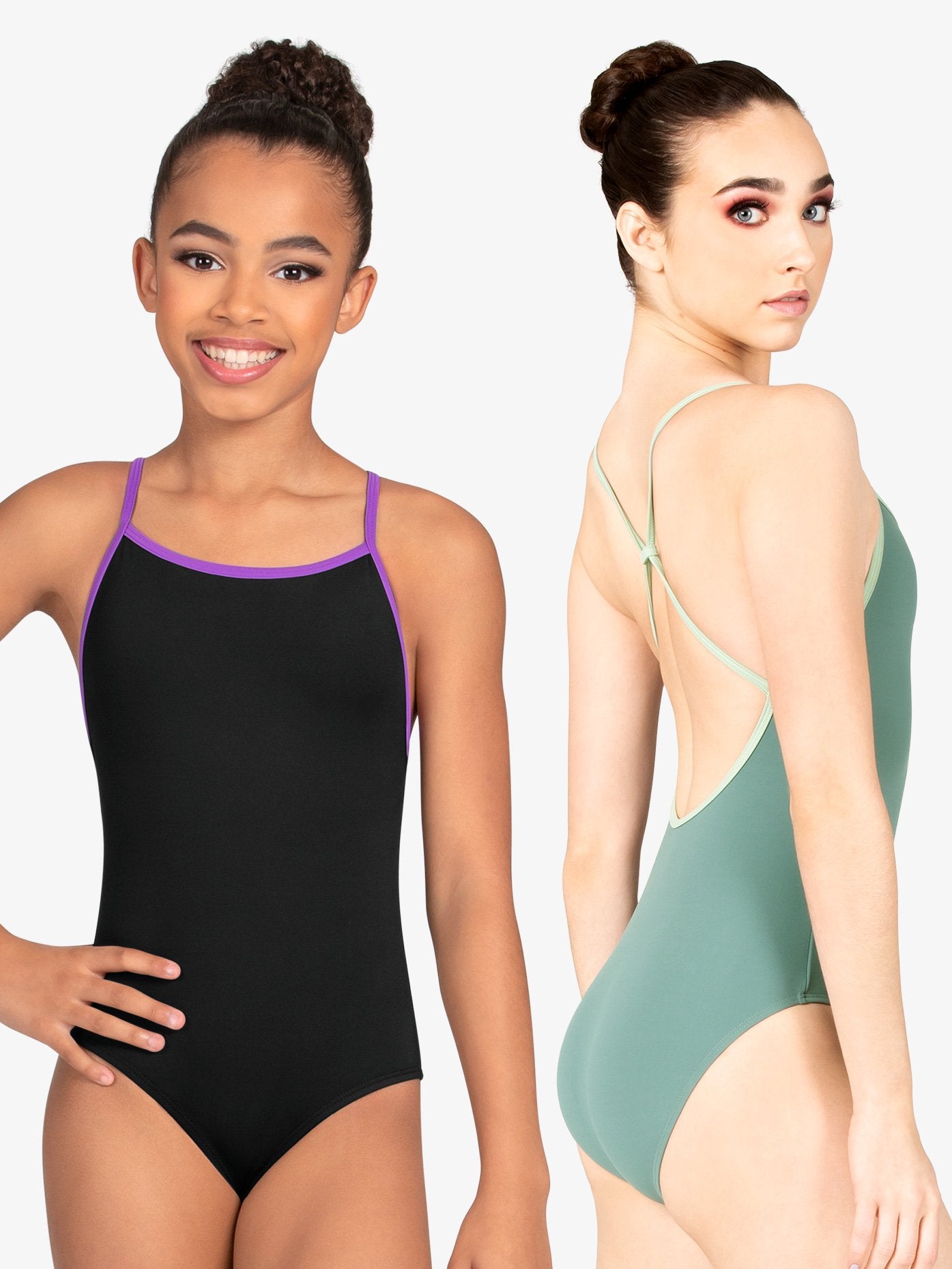 M2 Girls Strappy Back Leotard