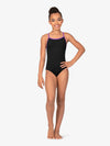 M2 Girls Strappy Back Black Leotard