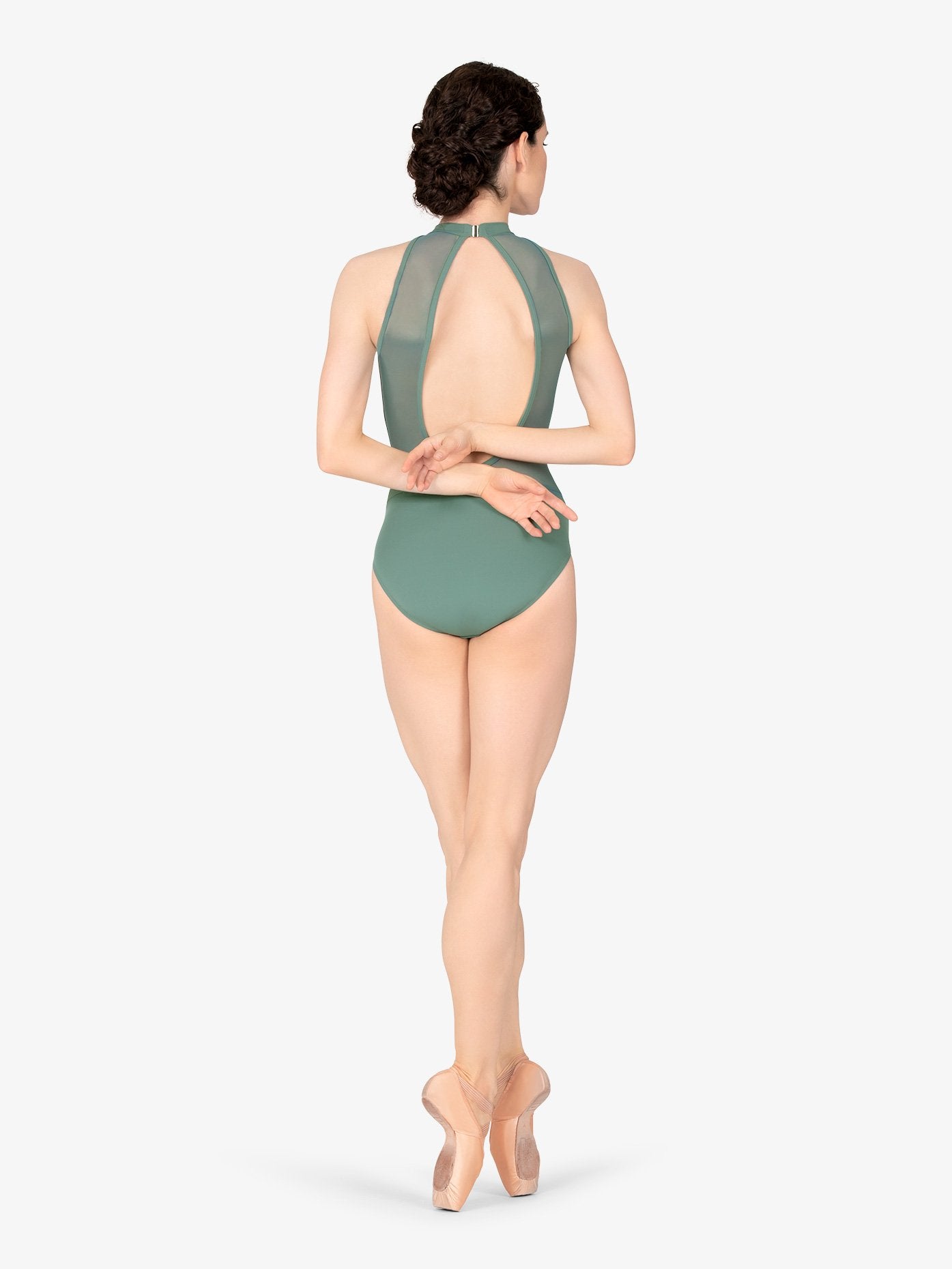 M2 Womens High Neck Green Leotard