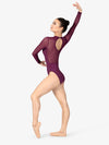 M2 Womens Long Sleeve Plum Leotard