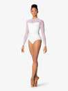 M2 Womens Long Sleeve White Leotard