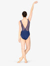 M2 Womens Cross Back Navy Tank Leotard