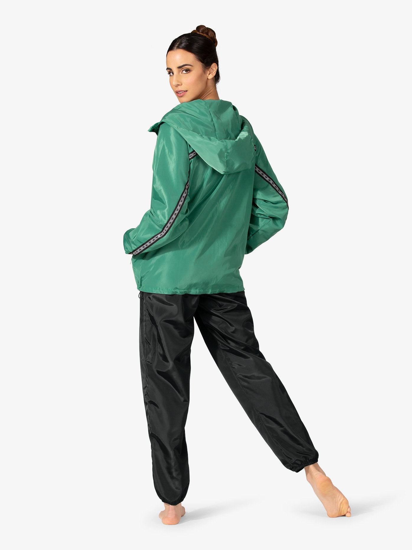 Adult green warm-up jacket