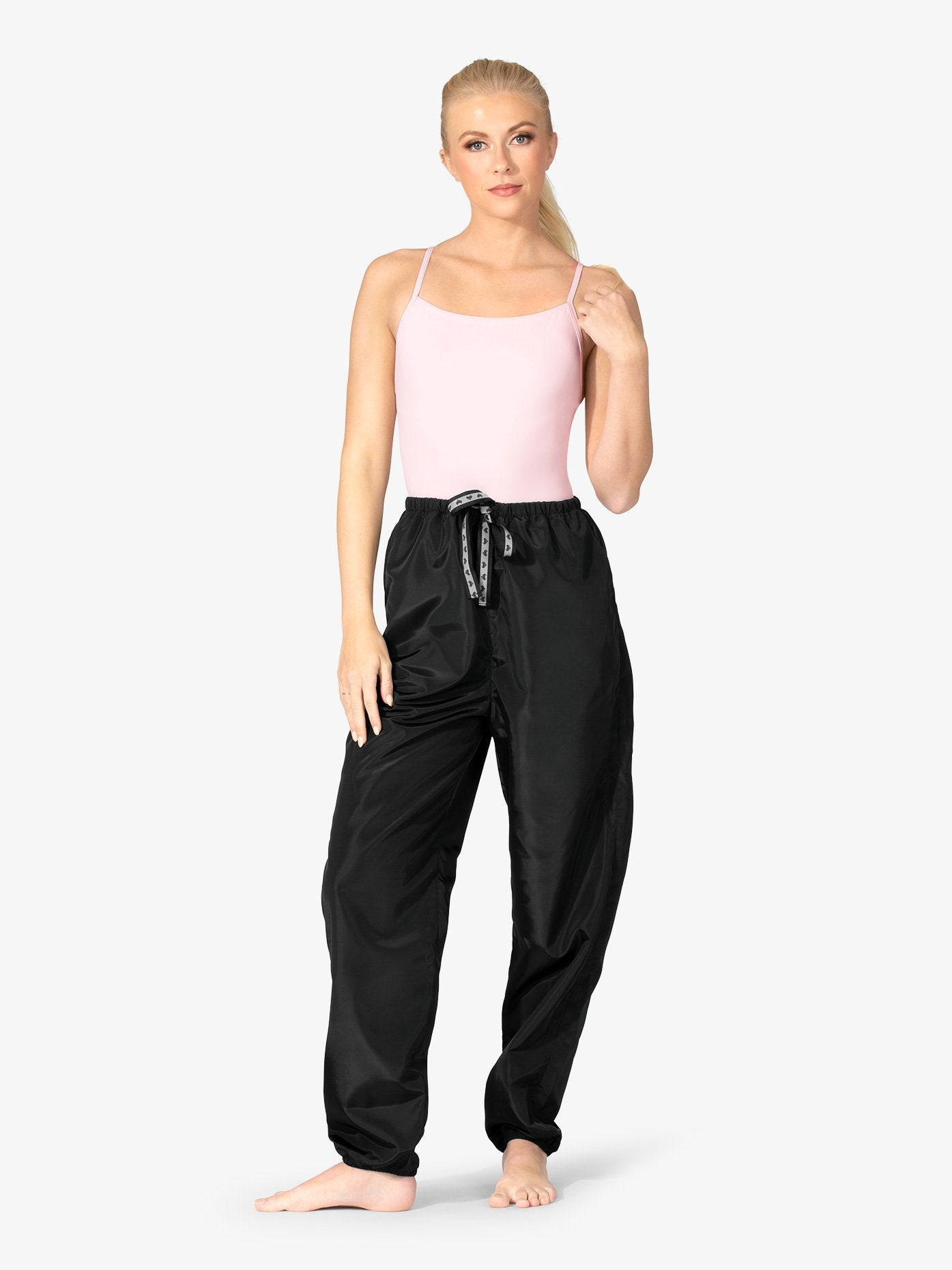 Adult black warm-up pants