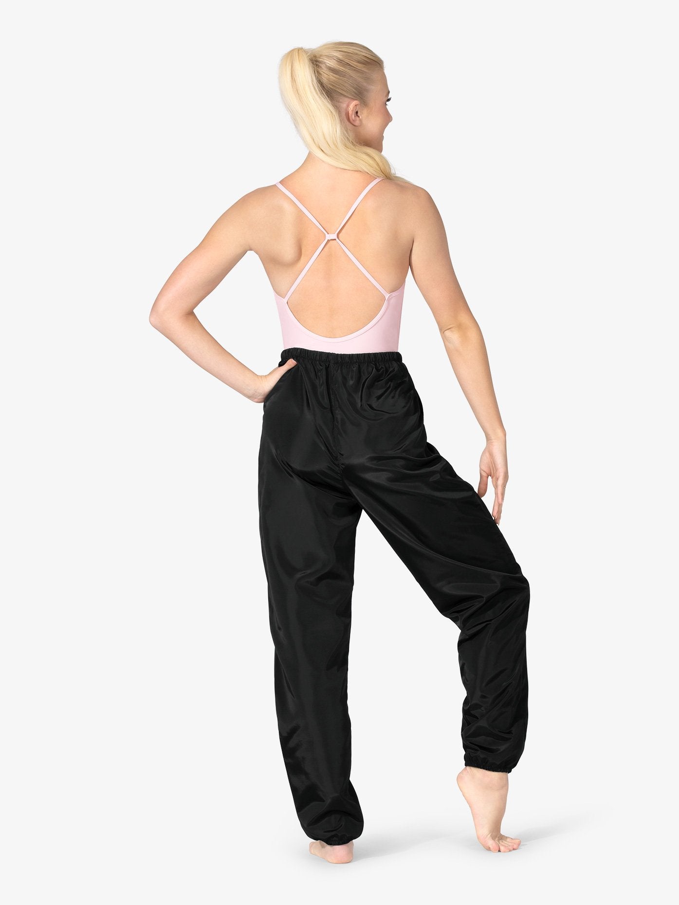 Adult black warm-up pants