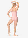 Womens Square Neck Corset Pink Leotard