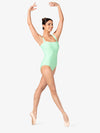 Womens Square Neck Corset Mint Leotard