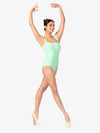 Womens Square Neck Corset Mint Leotard