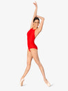 Women's red halter leotard