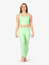 Women's mint cropped tank top with stylish design