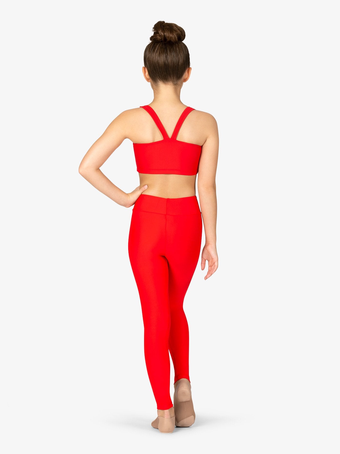 Women’s butter soft red leggings offering comfort and style