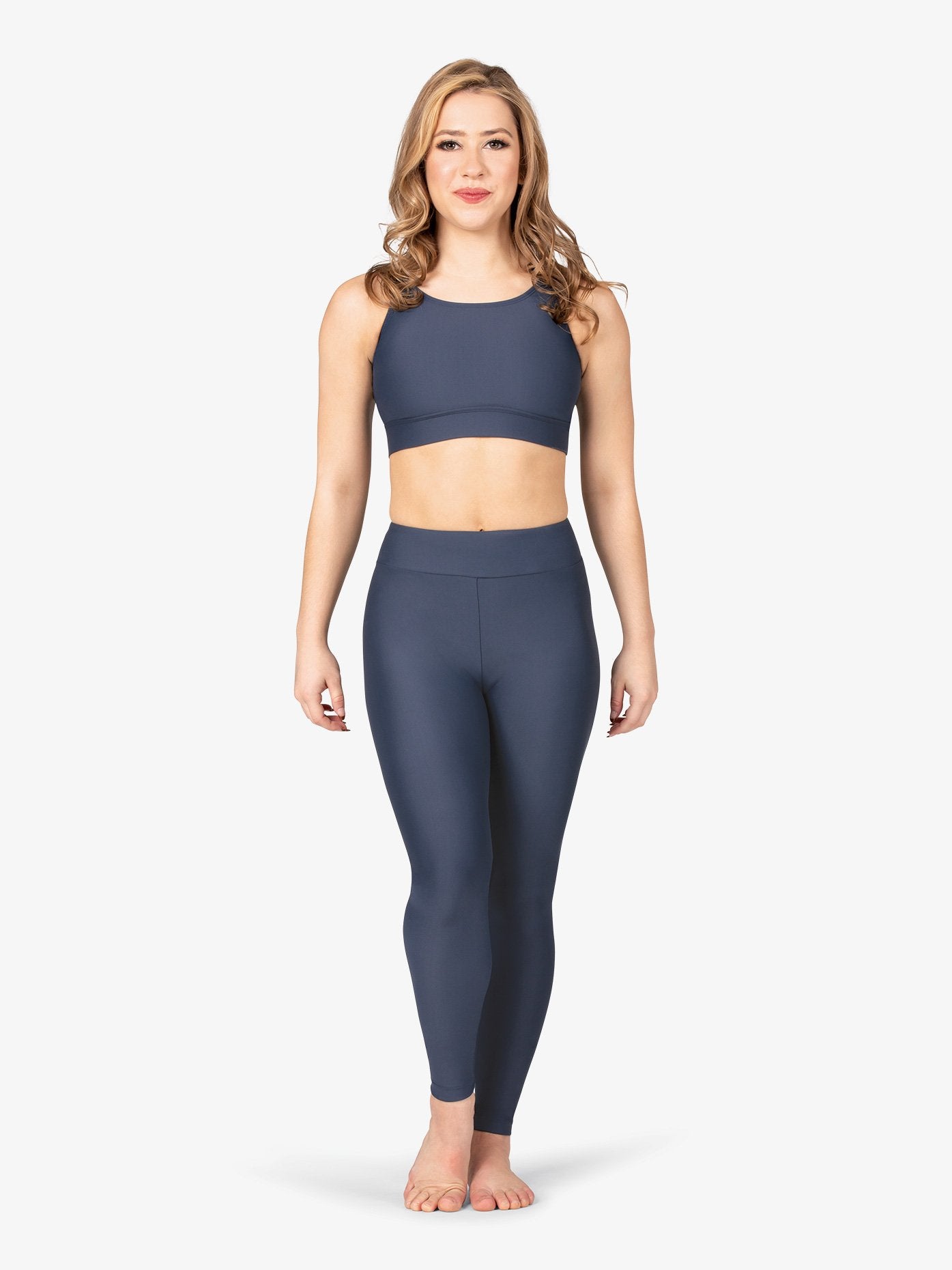 Women’s butter soft grey leggings offering comfort and style