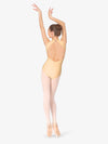 Girls Mock Neck Gold Tank Leotard