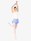 Womens High Low Periwinkle Pull-On Skirt