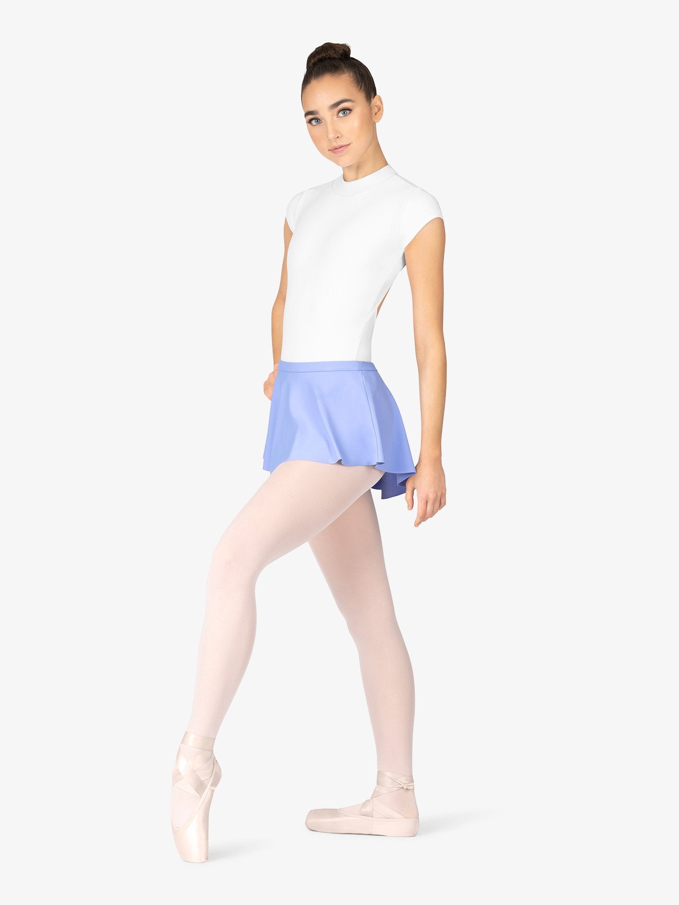 Girls High Low Periwinkle Pull-On Skirt