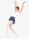 Girls High Low Navy Pull-On Skirt