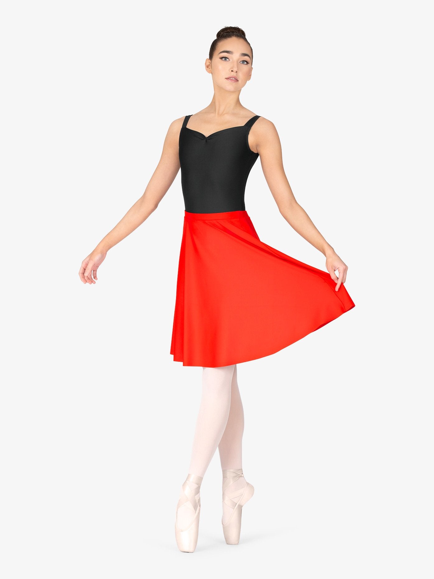 Women's Pull-On Red Rehearsal Skirt