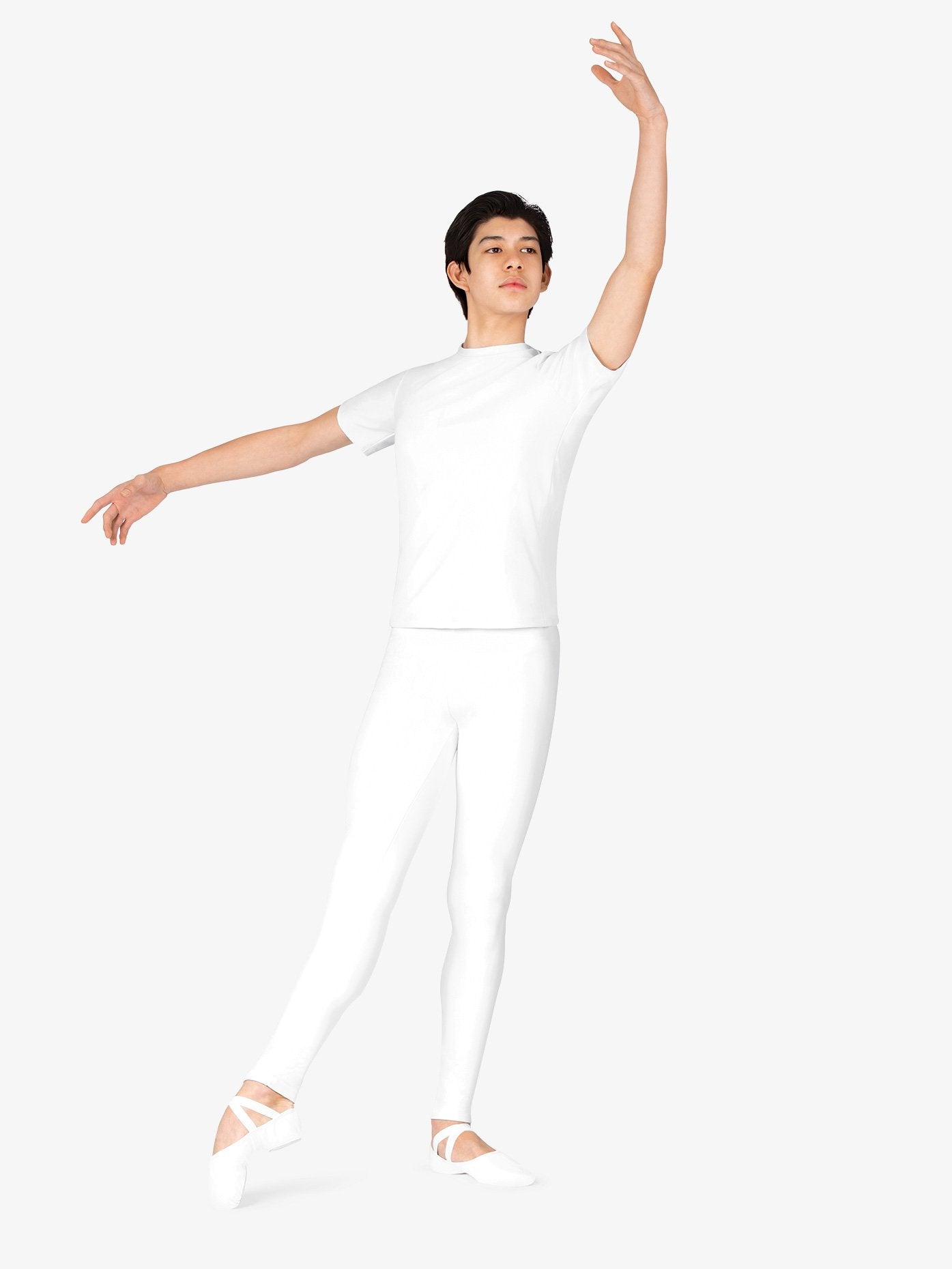 Men's White Dance Leggings