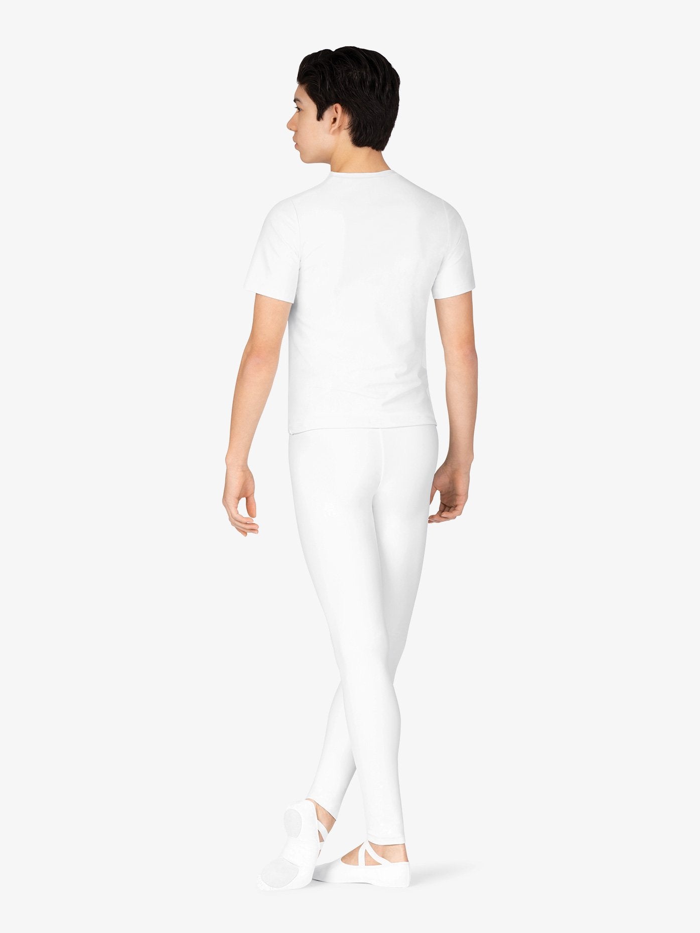 Boys' White Ballet Leggings