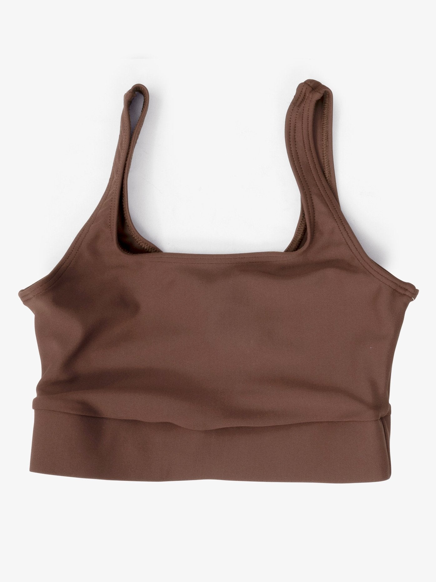 Women’s pinched back brown bra top