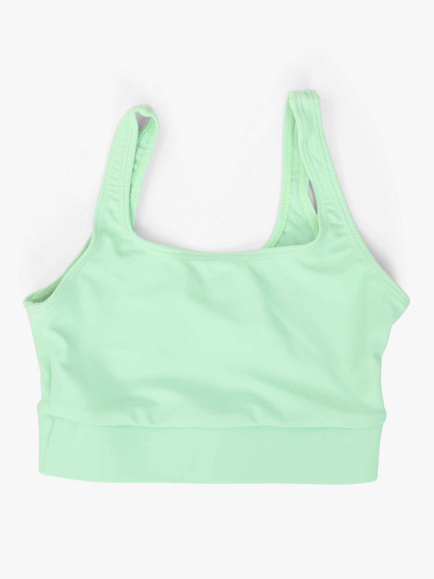 Women’s pinched back mint green bra top
