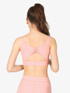 Women’s pinched back light pink bra top