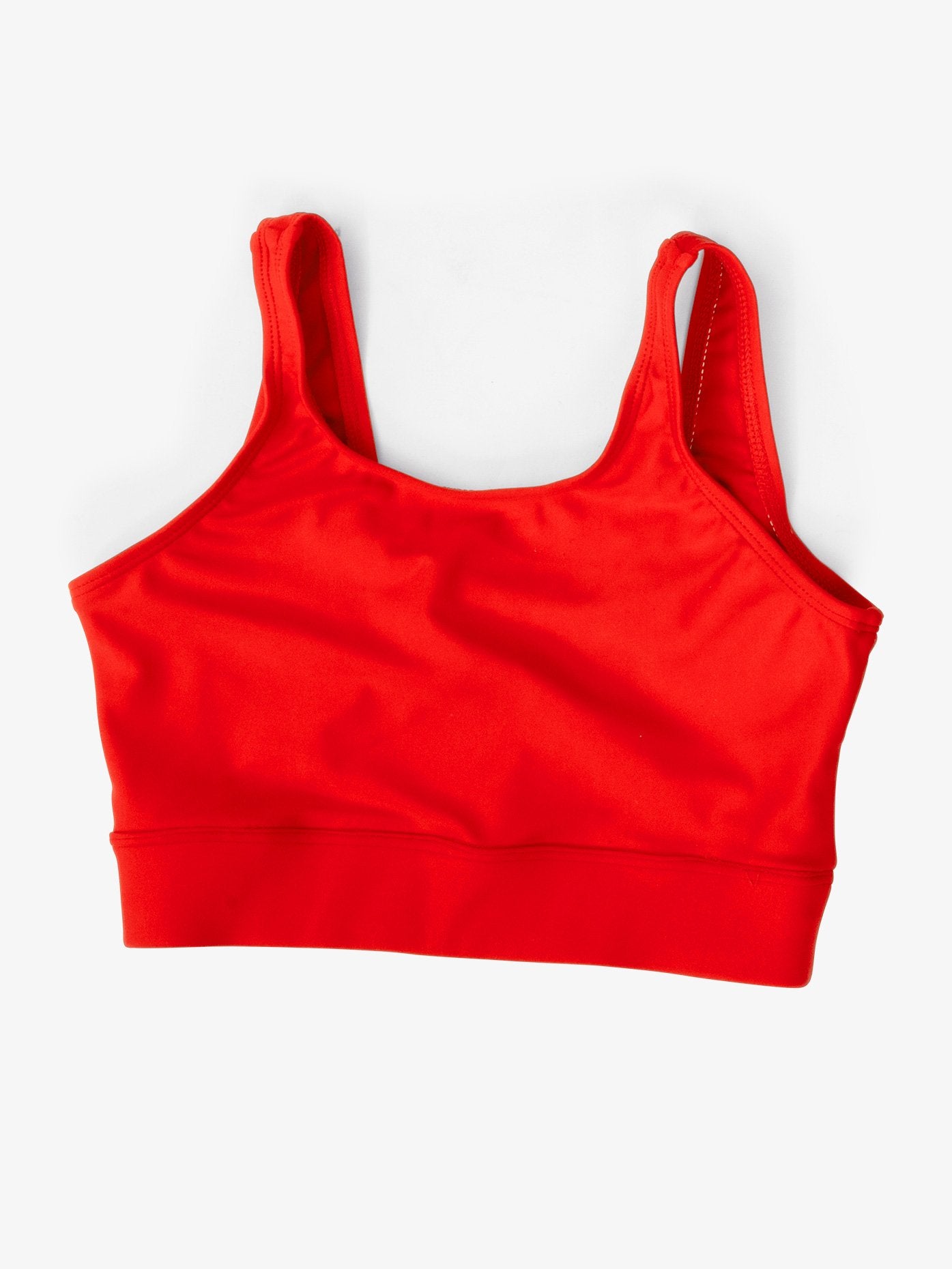 Women’s pinched back red bra top
