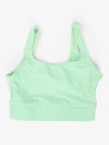 Girl's pinched back mint green bra top
