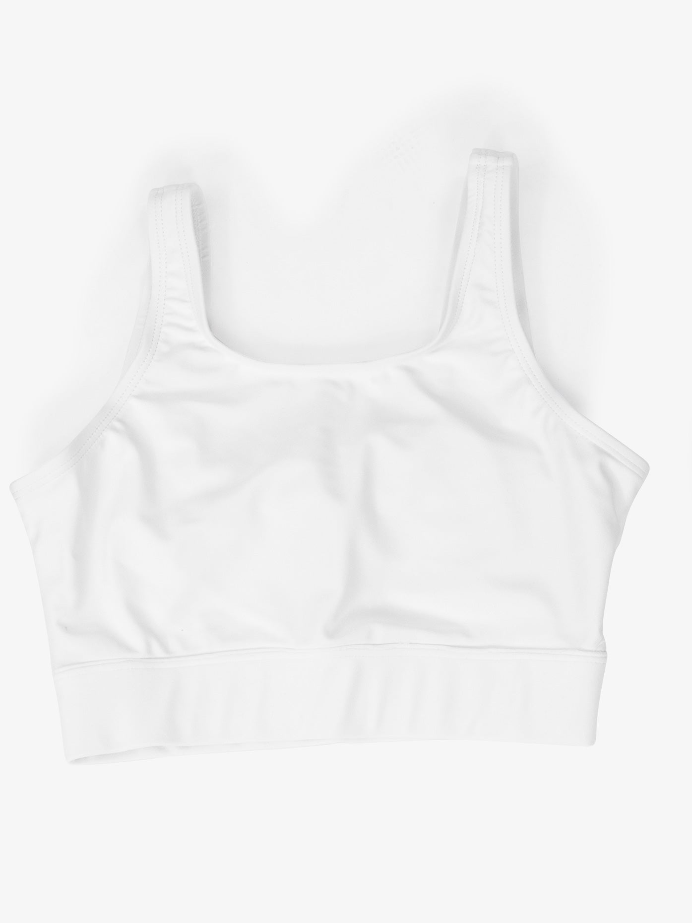 Girl's pinched back white bra top