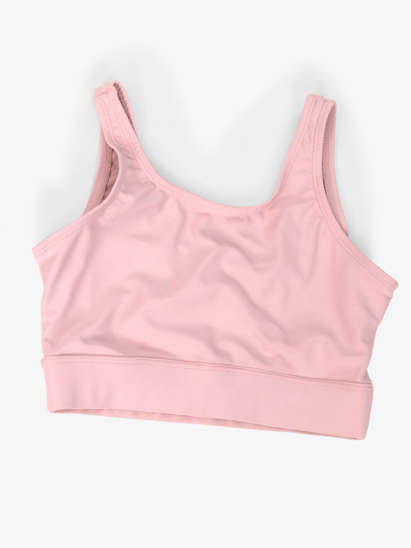 Girl's pinched back light pink bra top