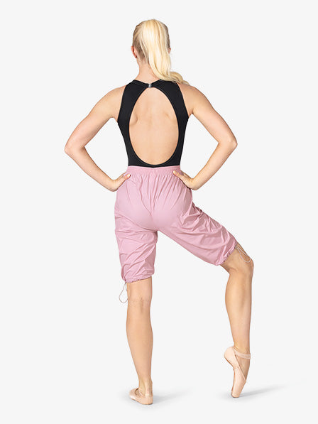 Womens' 3/4-length warm-up pink pants