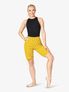 Womens' 3/4-length warm-up yellow pants