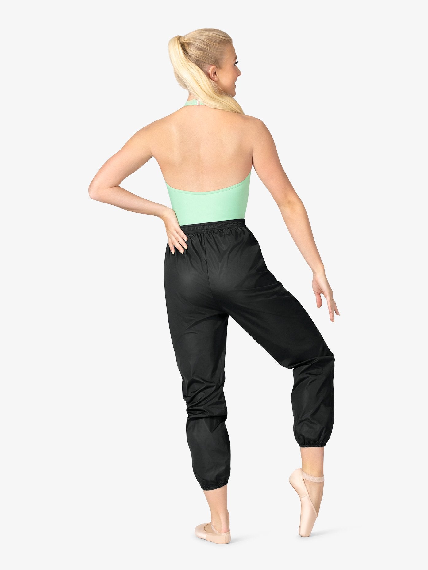 Womens black warm up pants