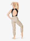 Womens beige warm up pants