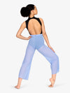 Womens' Wide Leg Periwinkle Mesh Pants