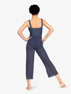 Womens' Wide Leg Navy Mesh Pants