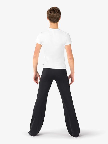Boys "Ivan" Boot Cut Dance Pant in Black