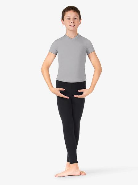 Boys 'Gregor' High Waist Dance Legging in Black