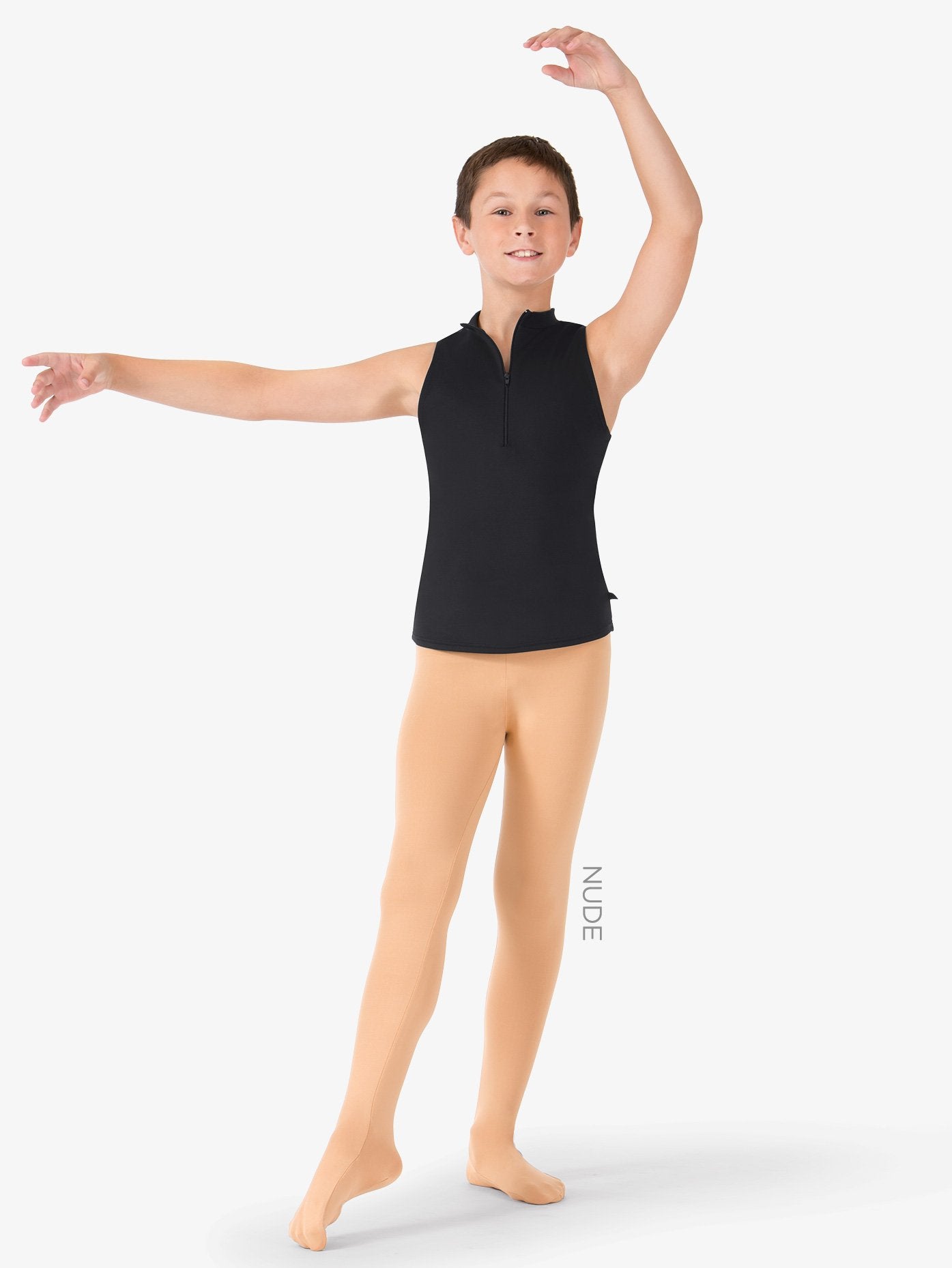 Mens 'Viggo' Convertible Tan Dance Tights: Versatile and comfortable tights for male dancers