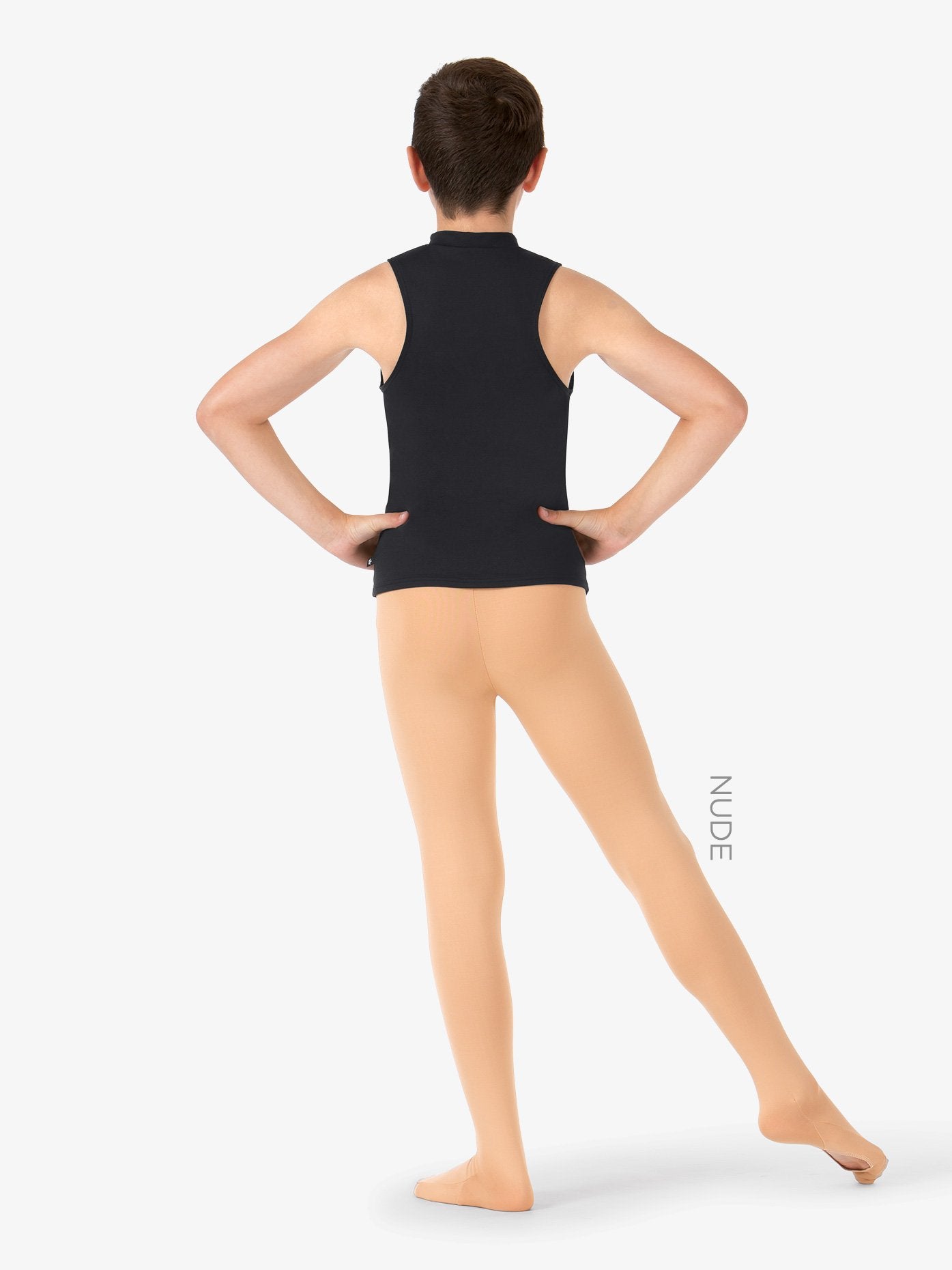 Boys 'Viggo' Convertible Tan Dance Tights: Versatile and comfortable tights for young male dancers