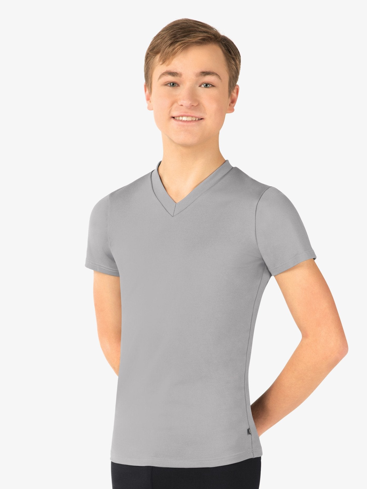 Mens 'Pasha' V-Neck Grey Dance T-Shirt