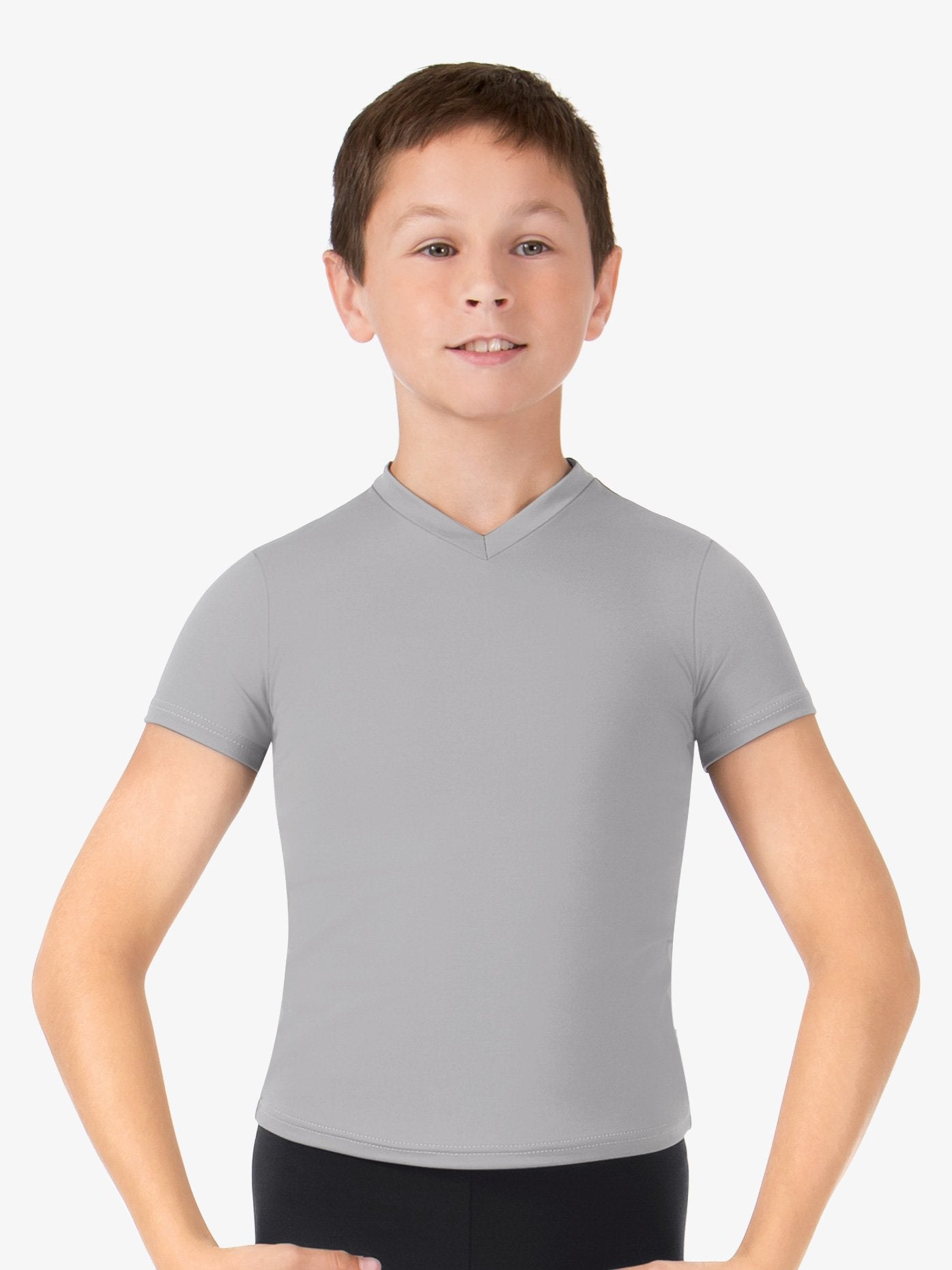 Boys 'Pasha' V-Neck Dance T-Shirt: Stylish and comfortable shirt for young male dancers