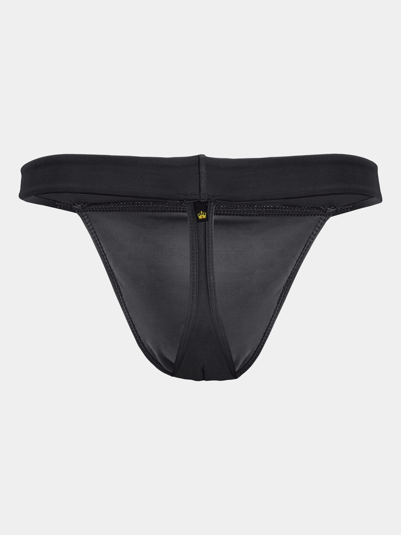 Mens 'Kamil' Thong Black Dance Belt: Supportive and comfortable dance belt designed for men